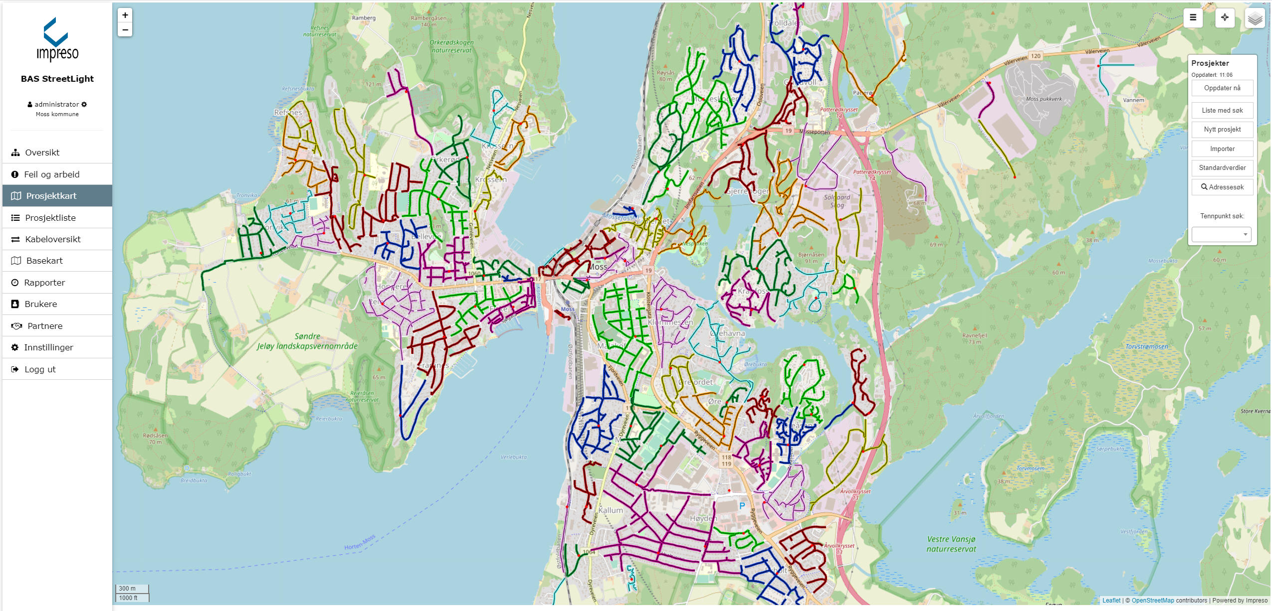 Impreso - BAS Streetlight driftsystem veilys